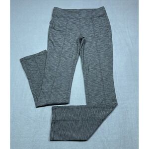 Athleta Yoga Pants Womens MT 30x34 Gray Heathered Athleisure Workout Warm Up USA